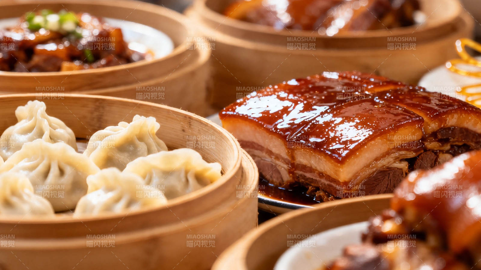 中式蒸笼美食荟萃图片