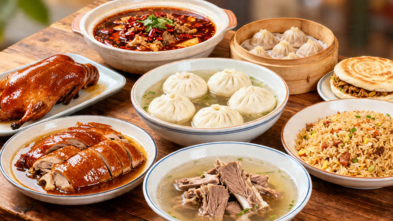 中式美食盛宴 色香味俱全图片