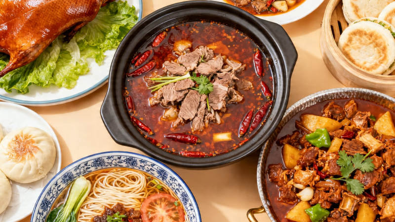 中式美食盛宴 热辣鲜香俱全图片