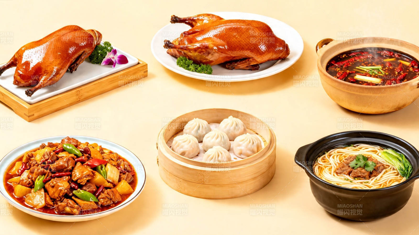 中华美食六味荟萃图片