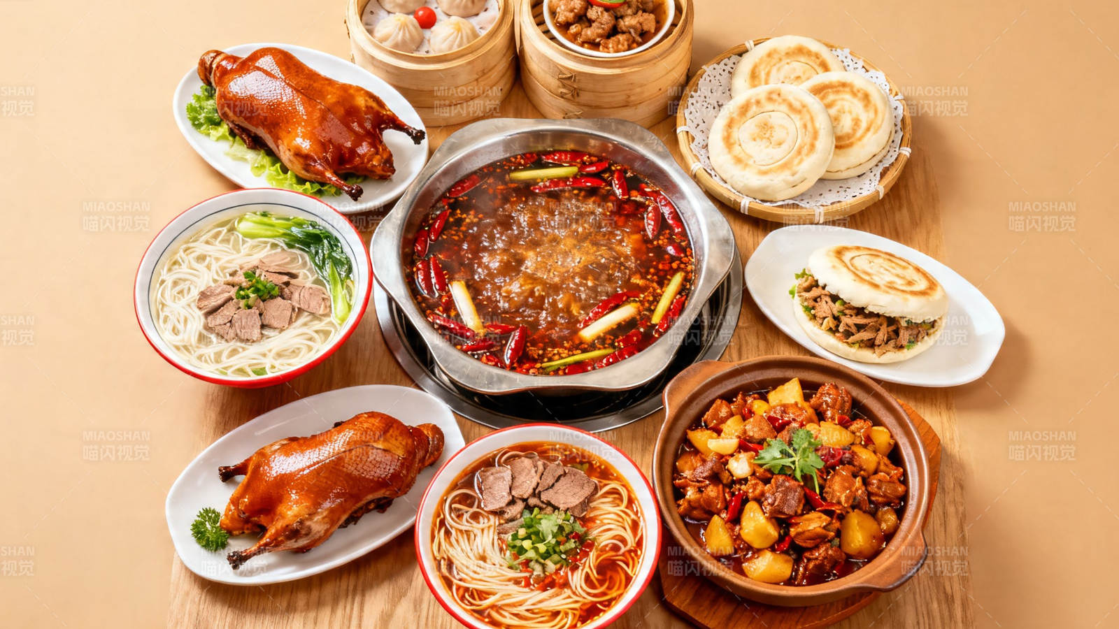 中式美食盛宴 色香味俱全图片