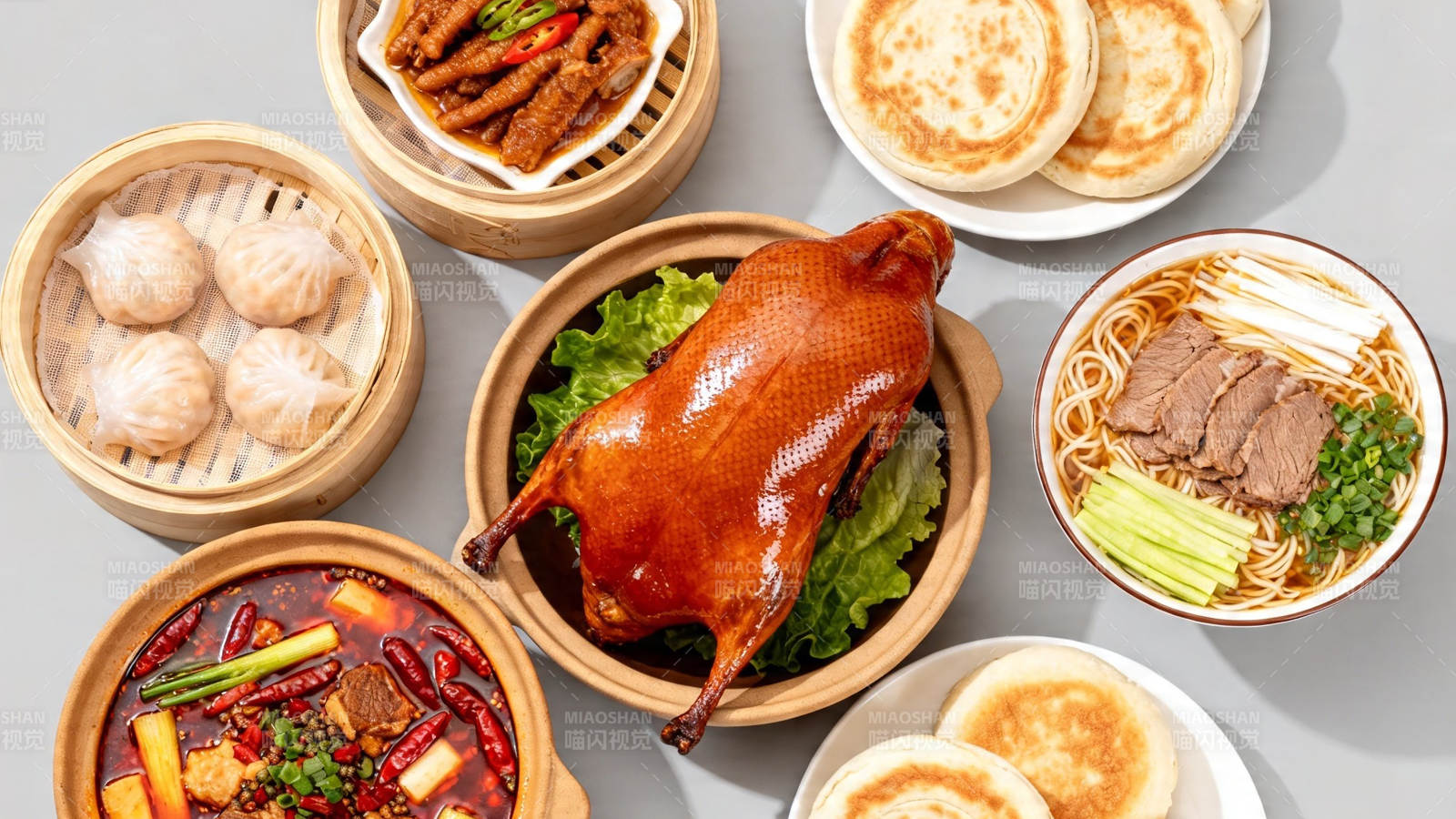 中华美食盛宴 烤鸭领衔图片