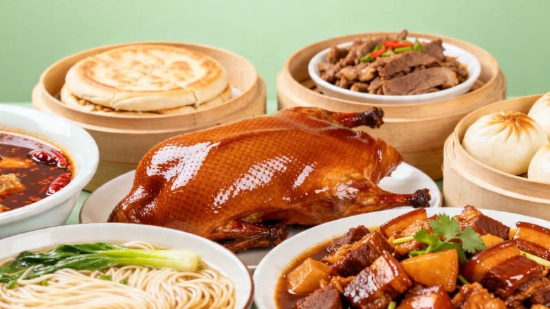 中华美食盛宴 色香味俱全图片