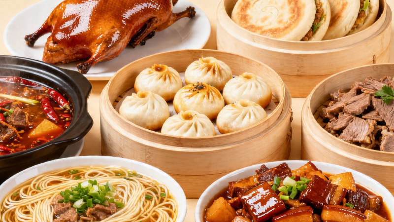 中华美食盛宴 色香味俱全图片