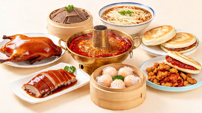 中华美食盛宴 色香味俱全图片