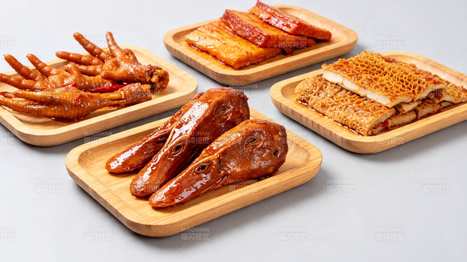 卤味拼盘 鸡爪鸭头豆干图片