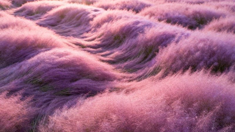 粉黛乱子草如云似雾图片