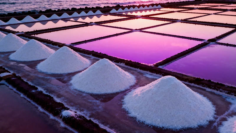 紫霞盐田 雪堆如云图片