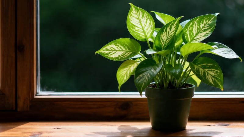 窗台绿植 阳光正好图片