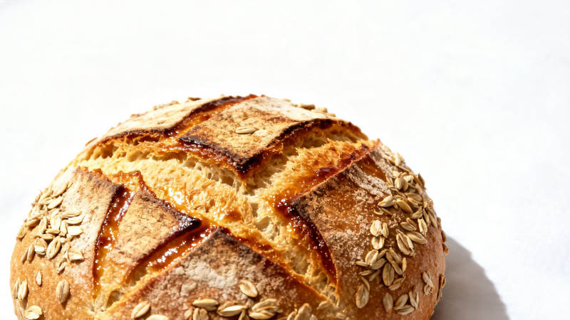 燕麦脆皮面包 香酥诱人图片