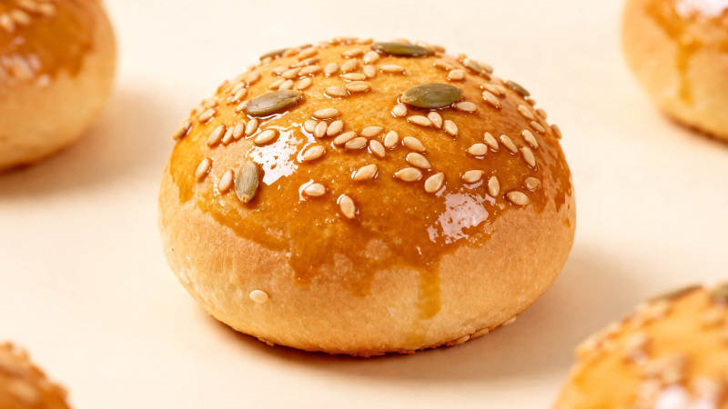 芝麻南瓜籽小面包图片