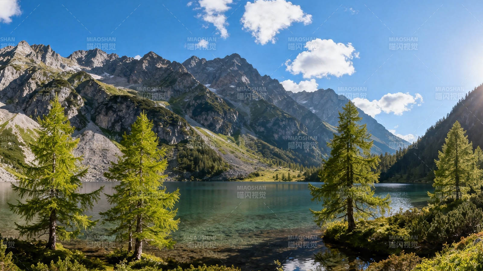 湖光山色 松影映碧空图片