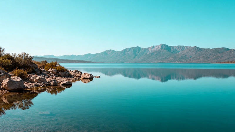 湖光山色 静谧如画图片