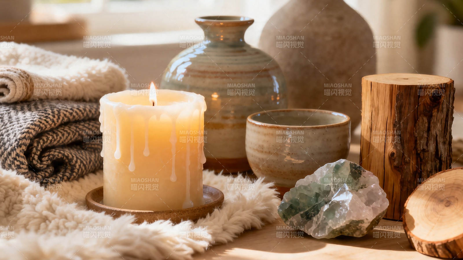 烛光静物 禅意生活美学图片
