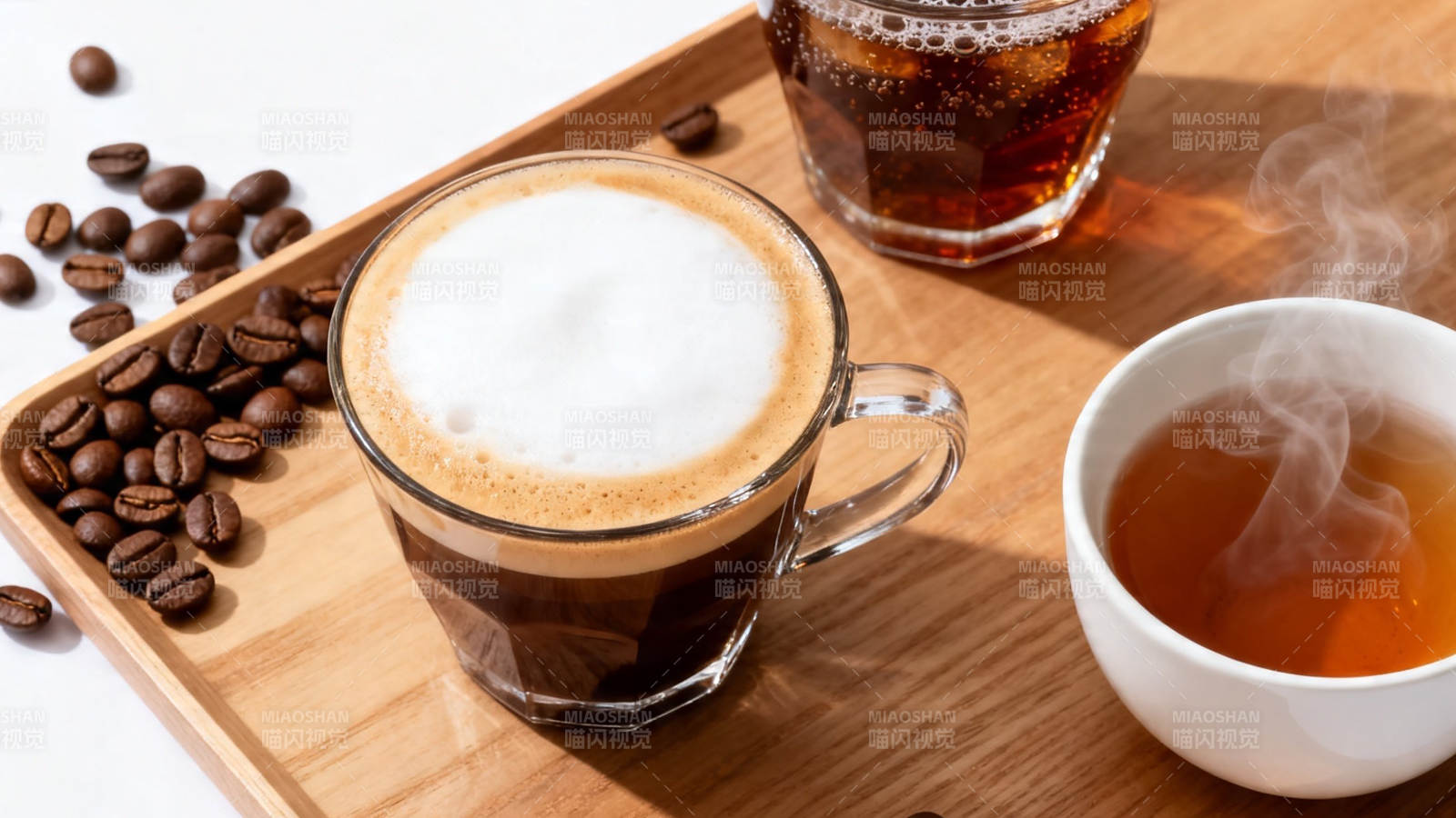 咖啡与茶 香醇伴晨光图片