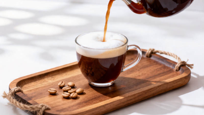 咖啡倾注 香醇满杯图片