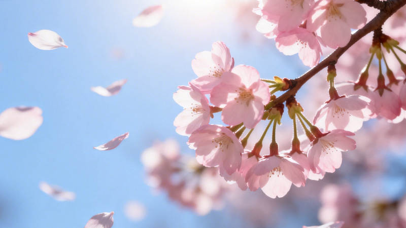 樱花飞舞 春日浪漫图片