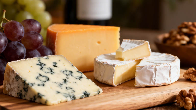 芝士葡萄核桃拼盘图片