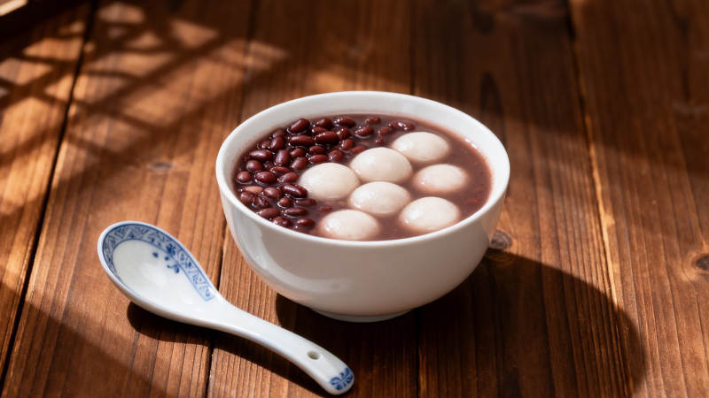红豆汤圆暖人心图片