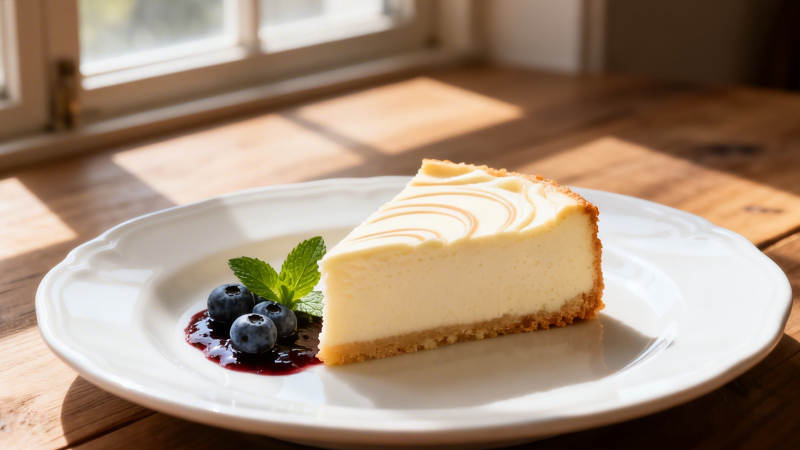 阳光下的芝士蛋糕 slice图片