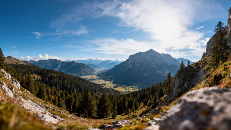 山峦叠翠 云影悠悠图片