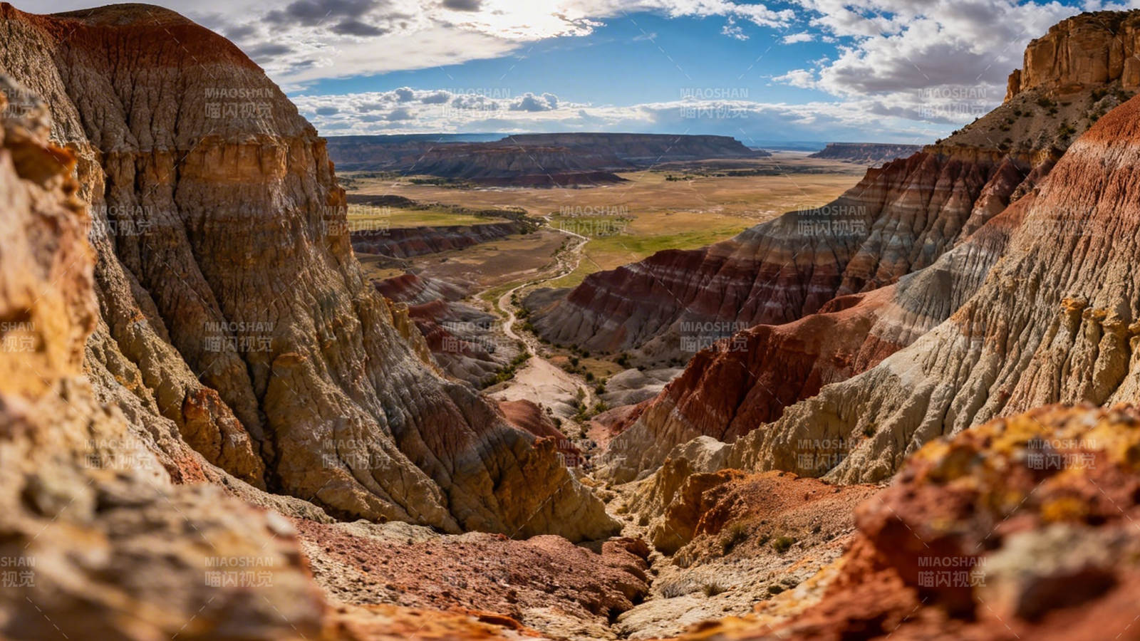 彩丘峡谷 大地调色盘图片
