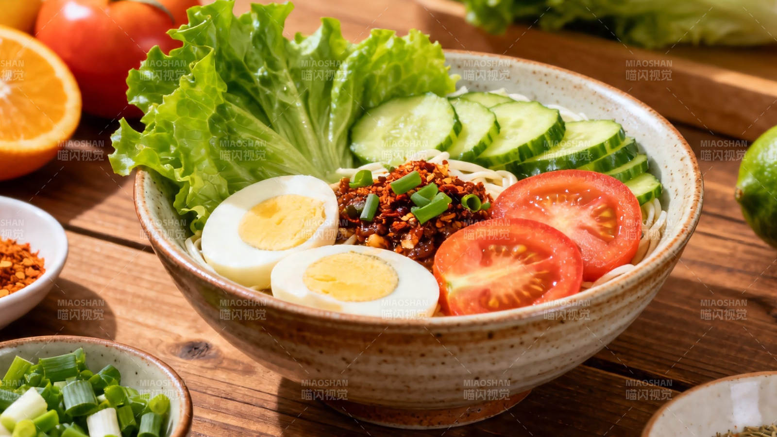 清爽凉拌面 夏日开胃首选图片