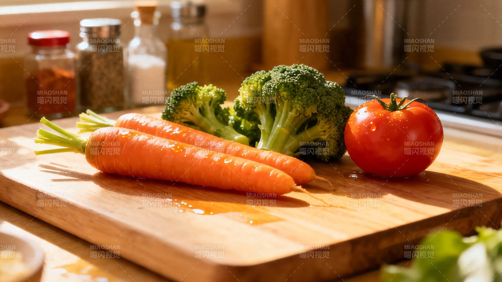 新鲜蔬菜待切配图片
