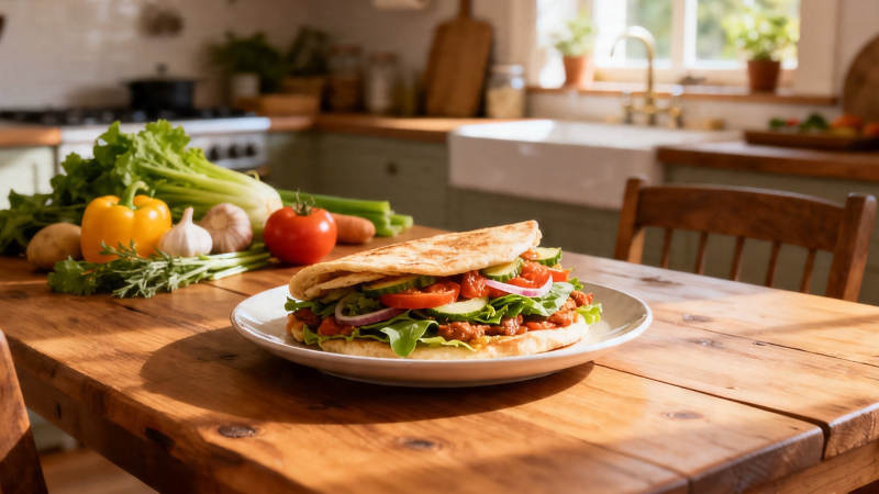 阳光厨房 鲜蔬三明治图片