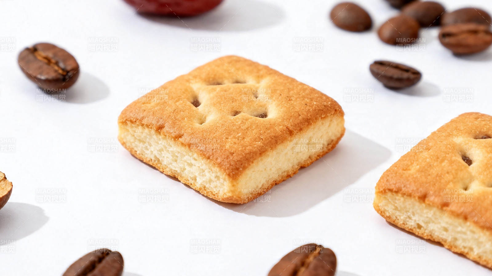 咖啡香伴小方饼干图片