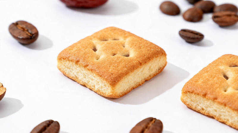 咖啡香伴小方饼干图片