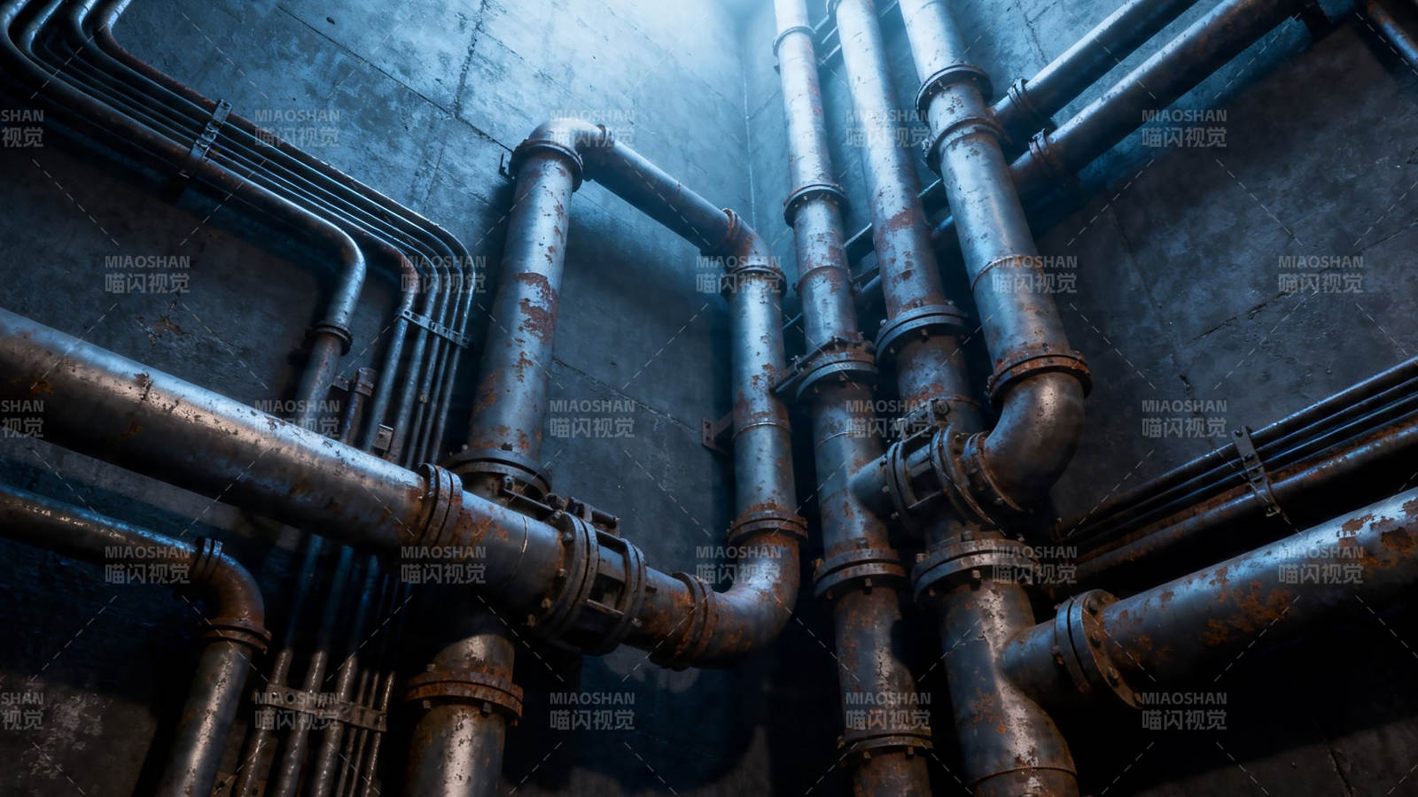 工业管道迷宫图片