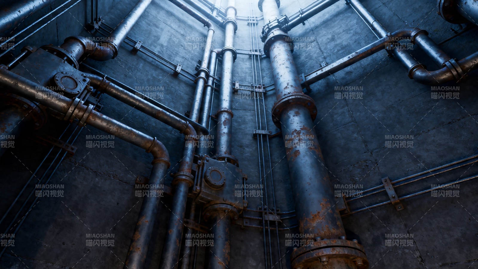 工业管道迷宫图片