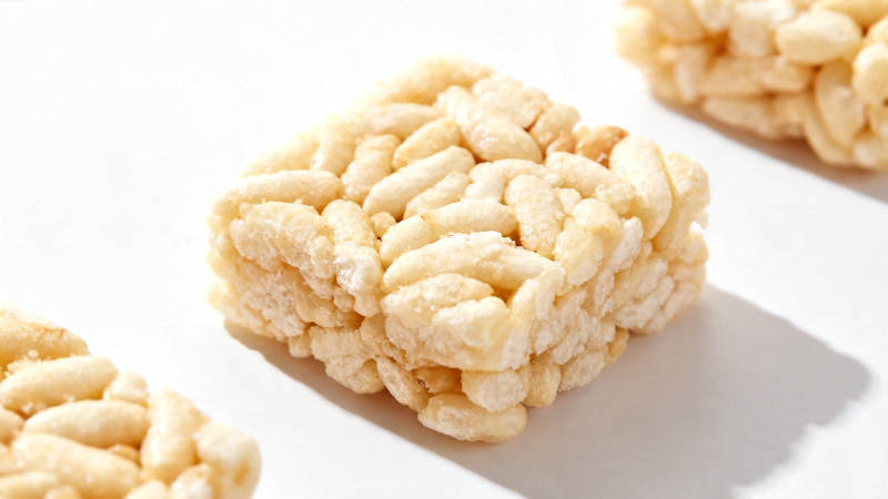 米花糖块 香脆可口图片