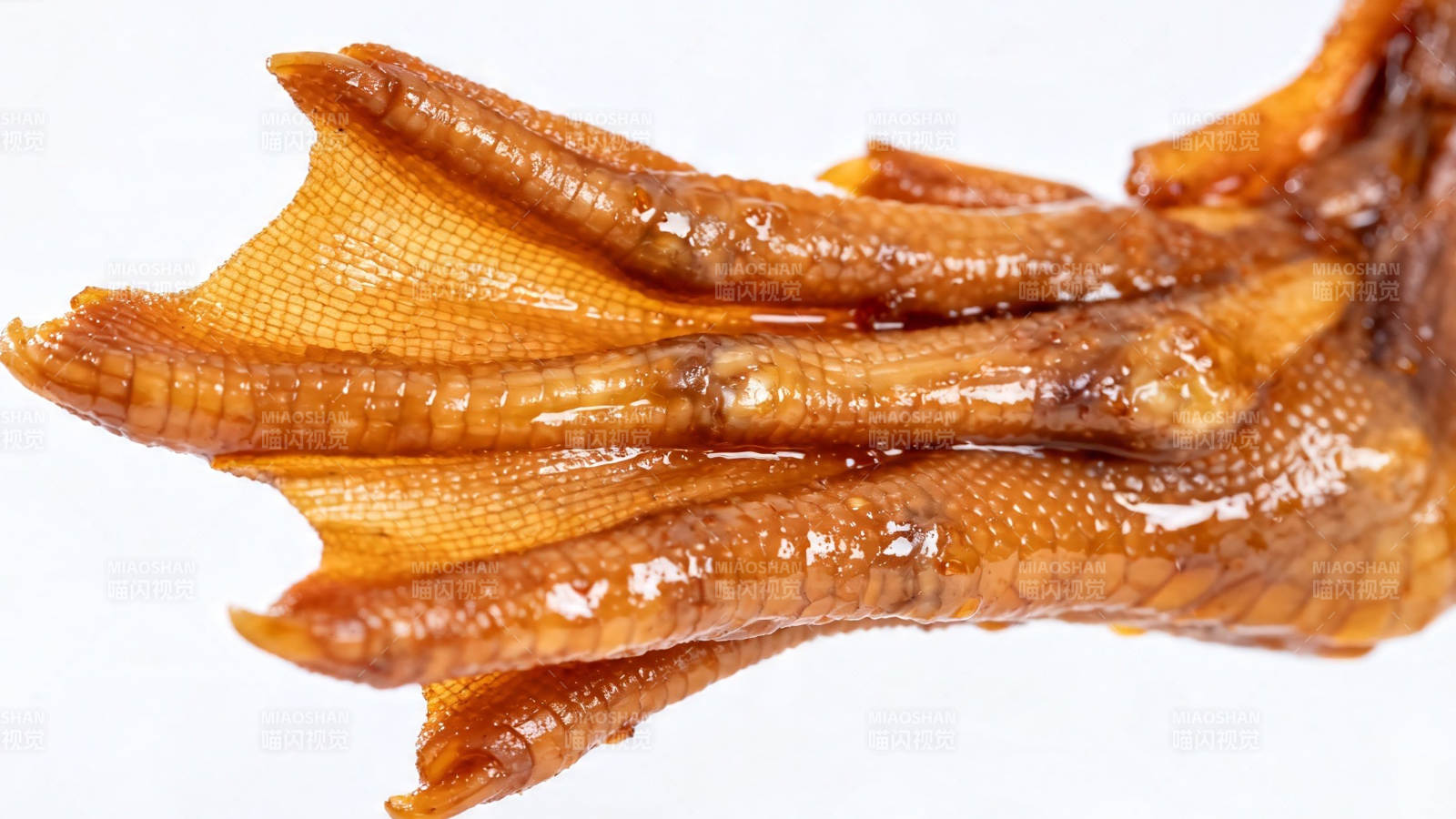 卤鸭掌特写 色泽诱人图片