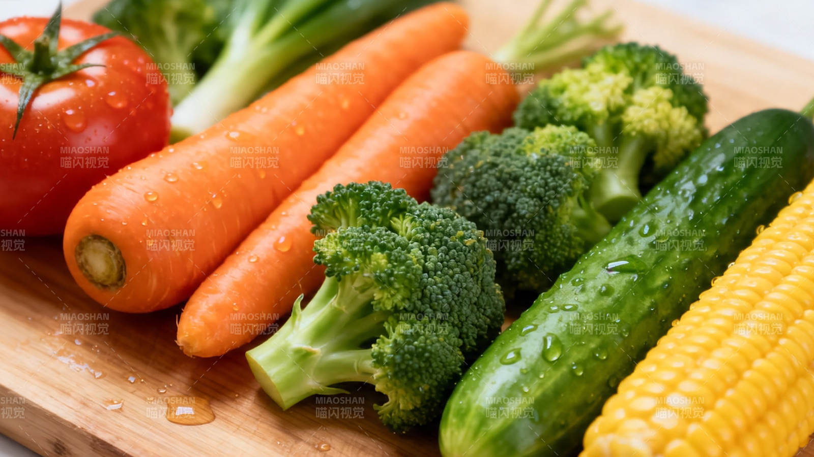 新鲜蔬菜拼盘 水润诱人图片