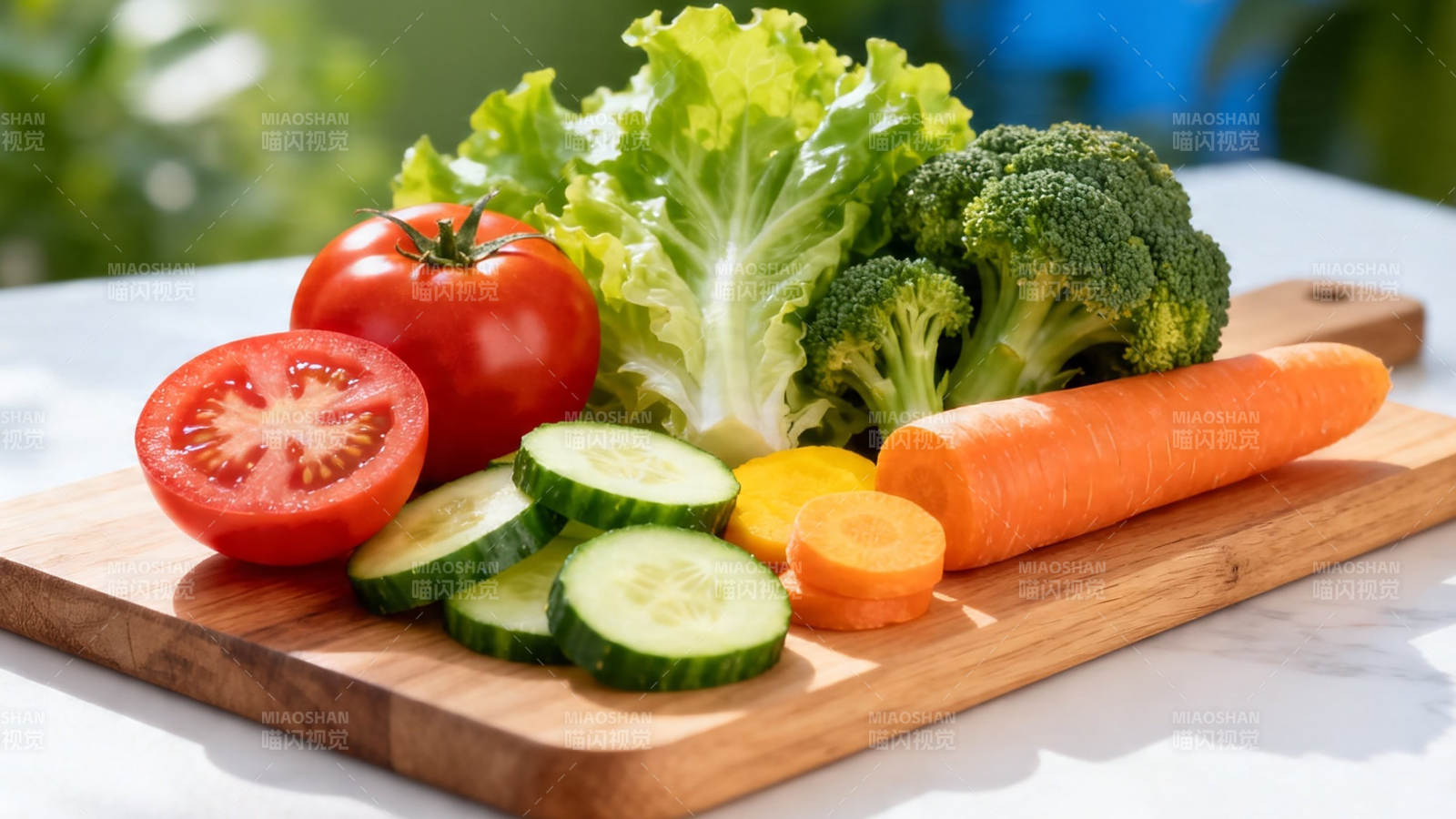 新鲜蔬菜拼盘 健康美味图片