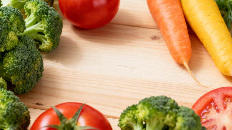 新鲜蔬果摆盘 健康美味图片