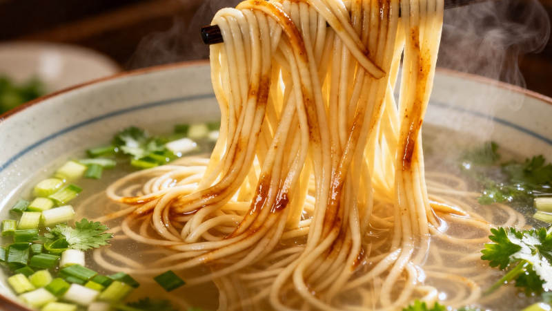 热汤拉面 香气扑鼻图片