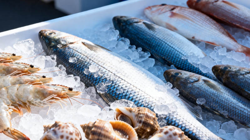 冰鲜海产 琳琅满目图片