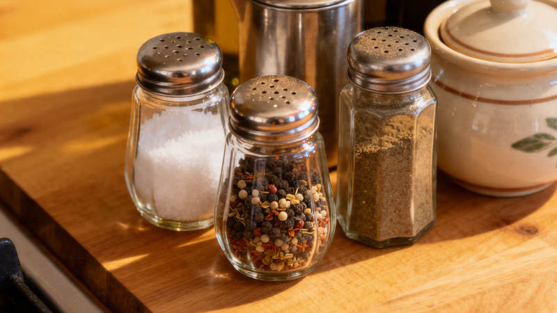 厨房调味三宝 盐椒粉图片