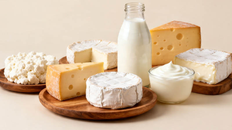 奶香四溢 多样乳制品展示图片