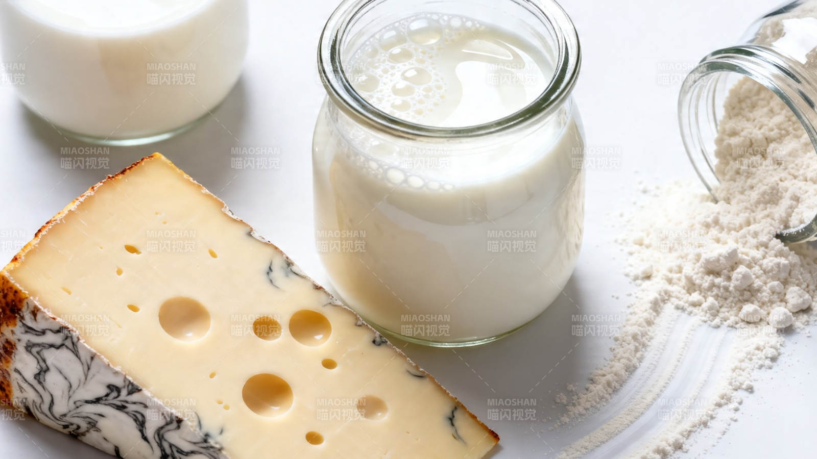 奶制品与奶酪特写图片