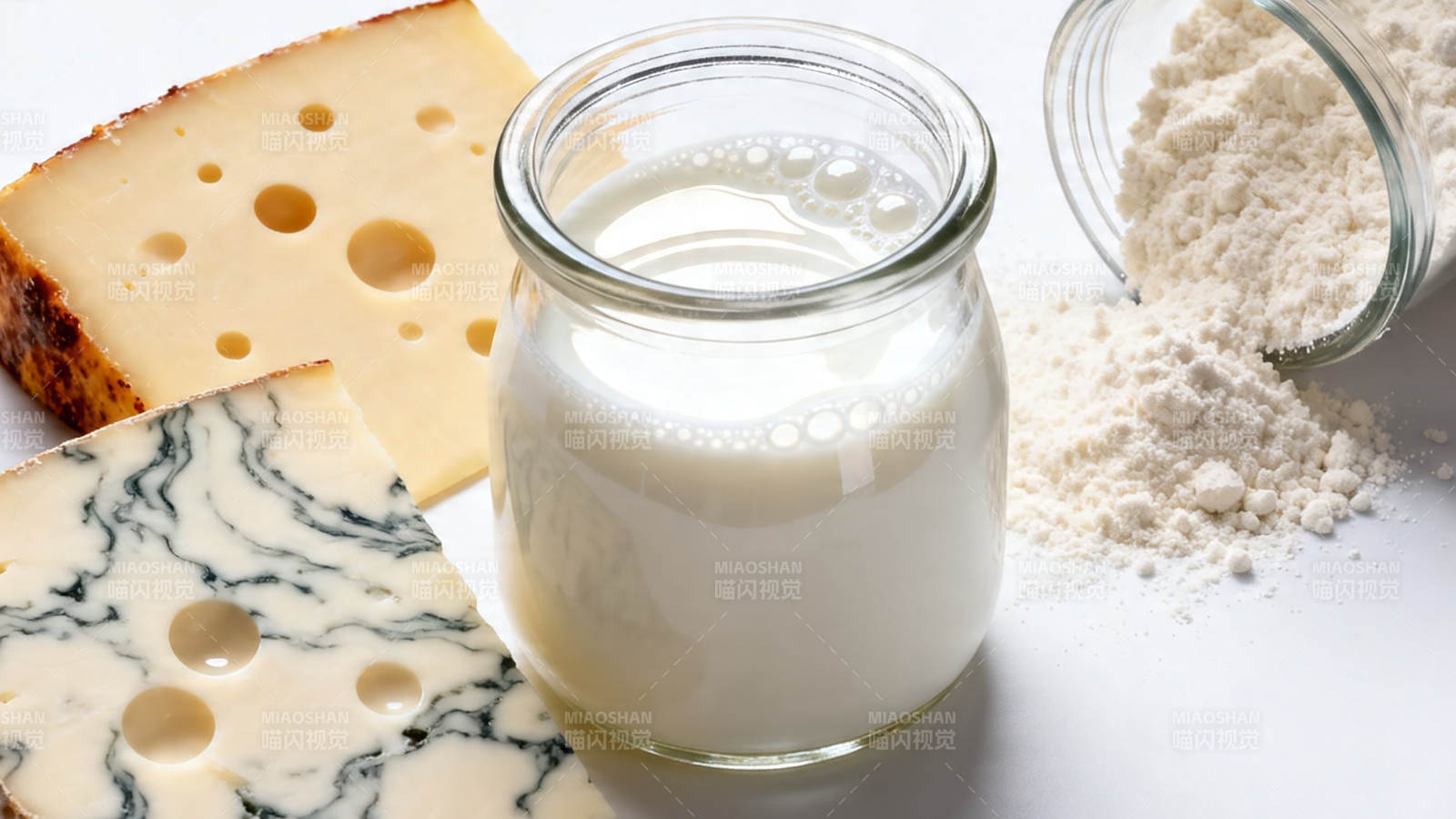 奶制品与奶酪组合展示图片