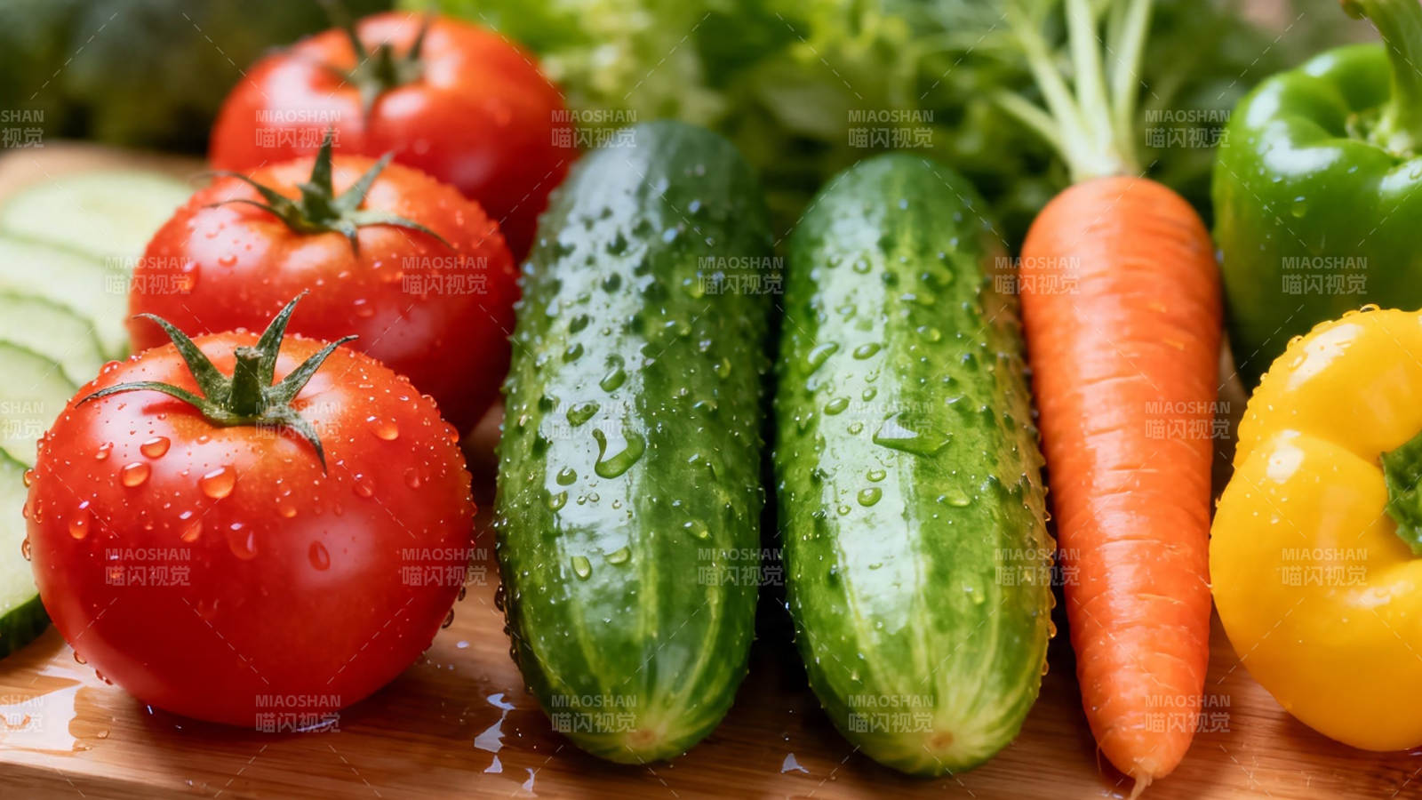 新鲜蔬菜 水润诱人图片