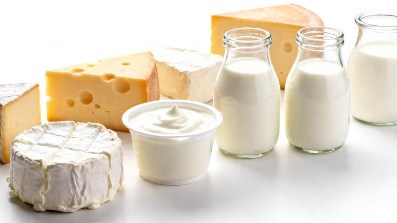 奶制品全家福 奶酪酸奶牛奶图片