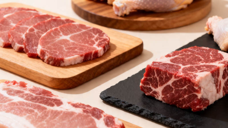 新鲜红肉拼盘展示图片