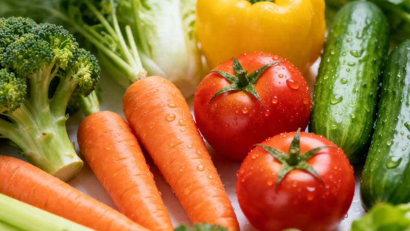 新鲜蔬菜 水润诱人图片