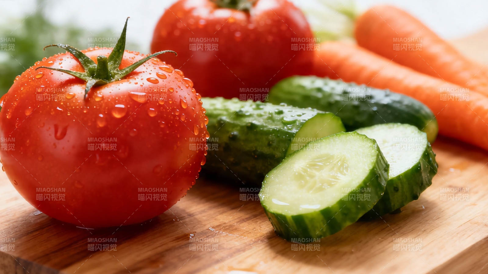 新鲜蔬果 番茄黄瓜胡萝卜图片