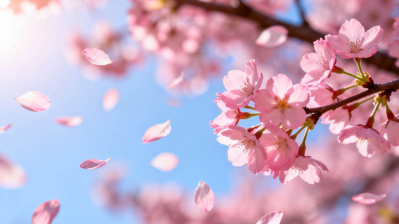 樱花飞舞 春日浪漫图片
